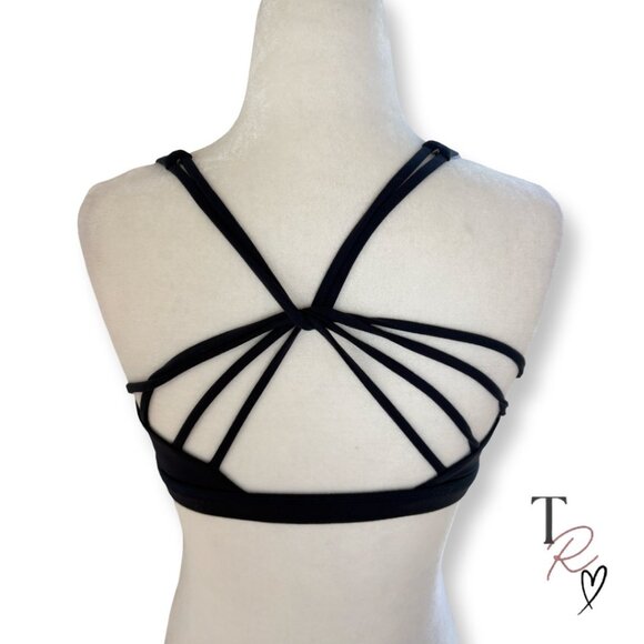 Born Primitive Vitality 2.0 Sports Bra Navy Blue Strappy Back Size Small - Picture 2 of 11